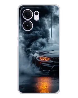 Чехол для OPPO A5x 5G с картинкой «BMW M-Power — абстракция»