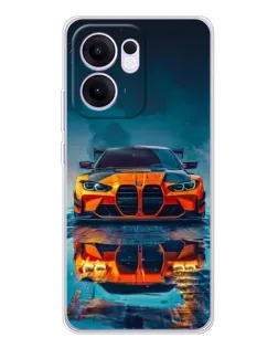 Чехол для OPPO A5x 5G с картинкой «BMW — золотая эмблема»