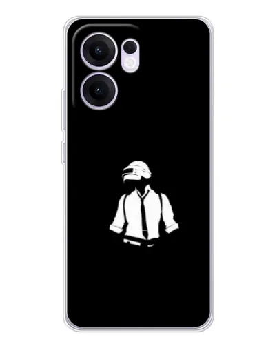 Чехол для OPPO A5x 5G с картинкой «PUBG — белый шлем» Чехол для OPPO A5x 5G с картинкой «PUBG — белый шлем»