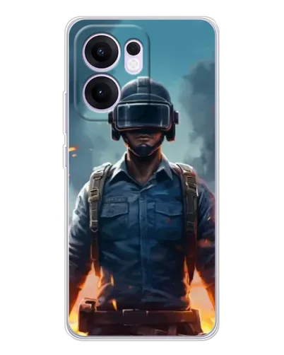 Чехол для OPPO A5x 5G с картинкой «PUBG — реалистичный герой» Чехол для OPPO A5x 5G с картинкой «PUBG — реалистичный герой»