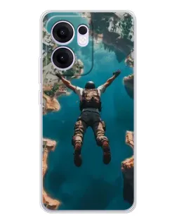 Чохол для OPPO A5x 5G з картинкою «PUBG — вільне падіння»