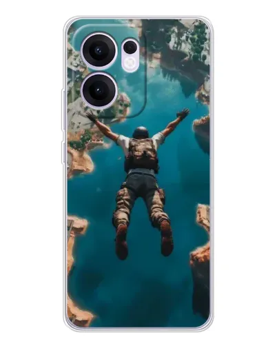 Чехол для OPPO A5x 5G с картинкой «PUBG — свободное падение» Чехол для OPPO A5x 5G с картинкой «PUBG — свободное падение»