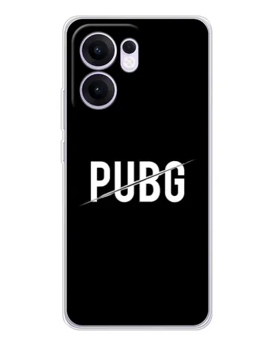 Чехол для OPPO A5x 5G с картинкой «PUBG — белый логотип» Чехол для OPPO A5x 5G с картинкой «PUBG — белый логотип»