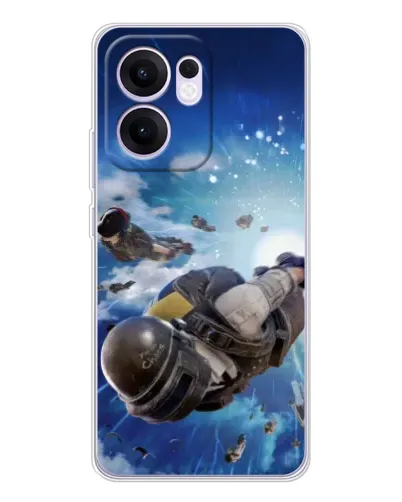 Чехол для OPPO A5x 5G с картинкой «Десант PUBG — прыжок» Чехол для OPPO A5x 5G с картинкой «Десант PUBG — прыжок»