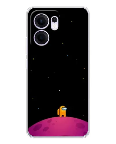 Чехол для OPPO A5x 5G с картинкой «Одинокий герой на планете»