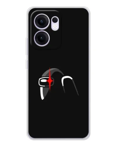 Чехол для OPPO A5x 5G с картинкой «Among Us шлем»