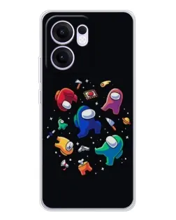 Чехол для OPPO A5x 5G с картинкой «Among Us космос»
