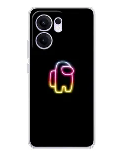 Чехол для OPPO A5x 5G с картинкой «Among Us градиент»