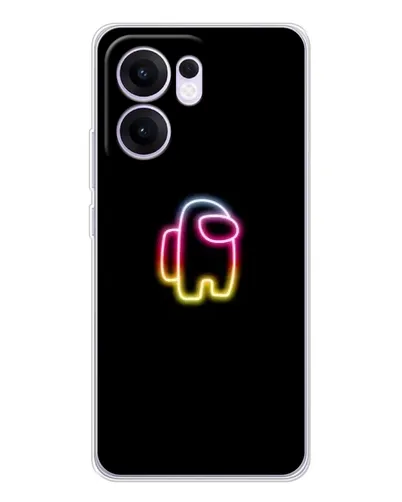Чехол для OPPO A5x 5G с картинкой «Among Us градиент»