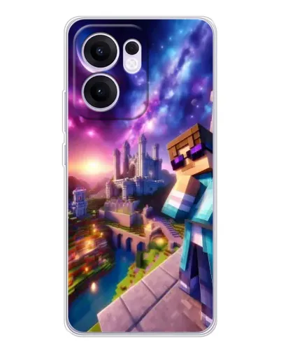 Чехол для OPPO A5x 5G с картинкой «Стив и космос» Чехол для OPPO A5x 5G с картинкой «Стив и космос»
