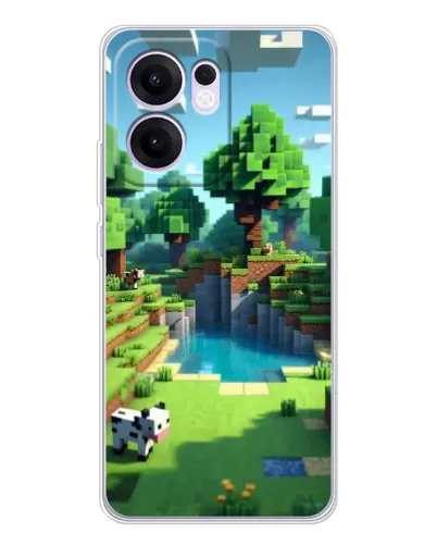 Чехол для OPPO A5x 5G с картинкой «Minecraft летний день» Чехол для OPPO A5x 5G с картинкой «Minecraft летний день»