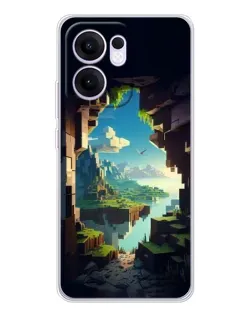 Чохол для OPPO A5x 5G з картинкою «Вид з печери»