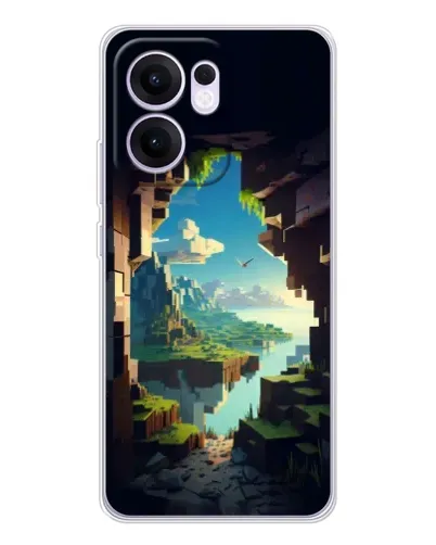 Чехол для OPPO A5x 5G с картинкой «Вид из пещеры» Чехол для OPPO A5x 5G с картинкой «Вид из пещеры»