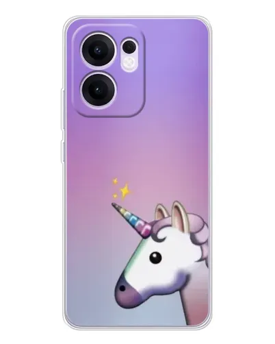Чехол для OPPO A5x 5G с картинкой «Единорог градиент» Чехол для OPPO A5x 5G с картинкой «Единорог градиент»