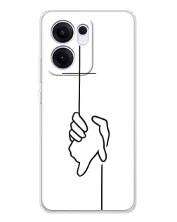 Чехол для OPPO A5x 5G с картинкой «Рука держит» Чехол для OPPO A5x 5G с картинкой «Рука держит»