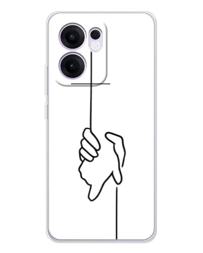 Чехол для OPPO A5x 5G с картинкой «Рука держит»