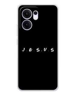 Чехол для OPPO A5x 5G с картинкой «Точки веры J.E.S.U.S.»