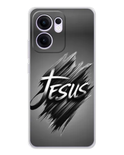Чехол для OPPO A5x 5G с картинкой «Надпись Jesus Graffiti»