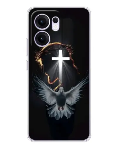 Чехол для OPPO A5x 5G с картинкой «Голубь и Свет»