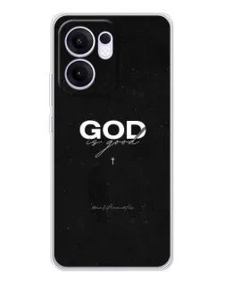Чехол для OPPO A5x 5G с картинкой «GOD — Бог над всем»