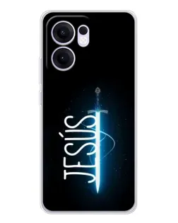 Чехол для OPPO A5x 5G с картинкой «Меч Духа Jesus»