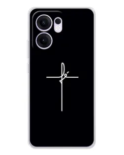 Чехол для OPPO A5x 5G с картинкой «Тонкий крест»