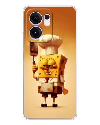 Чехол для OPPO A5x 5G с картинкой «Губка Боб повар» Чехол для OPPO A5x 5G с картинкой «Губка Боб повар»