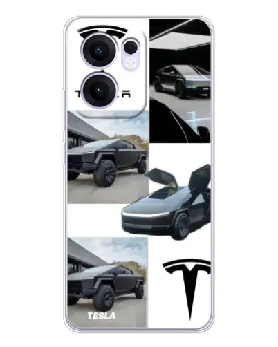 Чехол для OPPO A5x 5G с картинкой «Коллаж Cybertruck Tesla» Чехол для OPPO A5x 5G с картинкой «Коллаж Cybertruck Tesla»