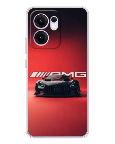 Чехол для OPPO A5x 5G с картинкой «Mercedes AMG — красная линия»
