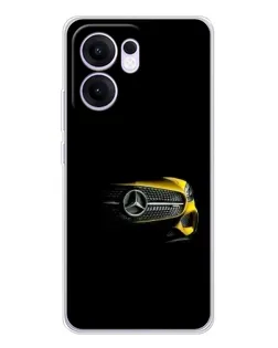 Чехол для OPPO A5x 5G с картинкой «Mercedes — ретро стиль»