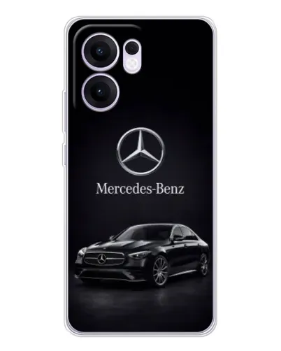 Чехол для OPPO A5x 5G с картинкой «Mercedes — решетка радиатора»