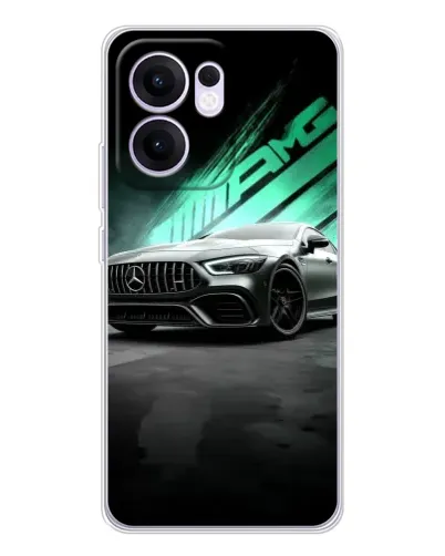 Чехол для OPPO A5x 5G с картинкой «Темный Mercedes AMG»
