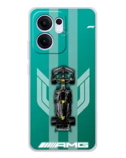 Чехол для OPPO A5x 5G с картинкой «Mercedes AMG Petronas»