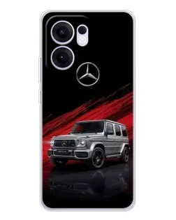 Чехол для OPPO A5x 5G с картинкой «Mercedes G-Class красный»