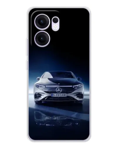 Чехол для OPPO A5x 5G с картинкой «Ночной Mercedes EQ»