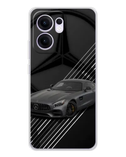 Чехол для OPPO A5x 5G с картинкой «Mercedes AMG — графика»