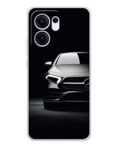 Чехол для OPPO A5x 5G с картинкой «Свет фар Mercedes»