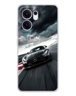 Чехол для OPPO A5x 5G с картинкой «Гоночный Mercedes AMG»