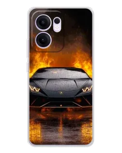 Чохол для OPPO A5x 5G з картинкою «Lamborghini у вогні» Чохол для OPPO A5x 5G з картинкою «Lamborghini у вогні»