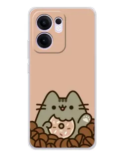 Чохол для OPPO A5x 5G з картинкою «Кавовий Пушин» Чохол для OPPO A5x 5G з картинкою «Кавовий Пушин»
