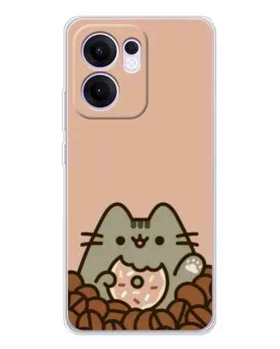 Чехол для OPPO A5x 5G с картинкой «Кофейный Пушин»
