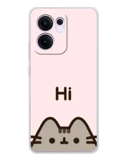 Чохол для OPPO A5x 5G з картинкою «Пушин каже Hi» Чохол для OPPO A5x 5G з картинкою «Пушин каже Hi»