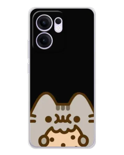 Чехол для OPPO A5x 5G с картинкой «Пушин на черном»
