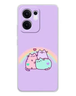 Чохол для OPPO A5x 5G з картинкою «Веселкові Пушини» Чохол для OPPO A5x 5G з картинкою «Веселкові Пушини»