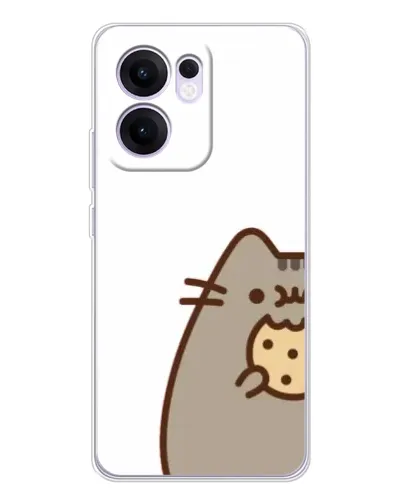 Чехол для OPPO A5x 5G с картинкой «Пушин с печеньем»