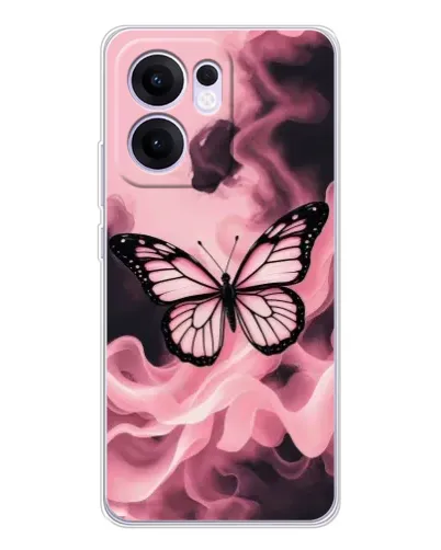 Чехол для OPPO A5x 5G с картинкой «Бабочка в дыму» Чехол для OPPO A5x 5G с картинкой «Бабочка в дыму»