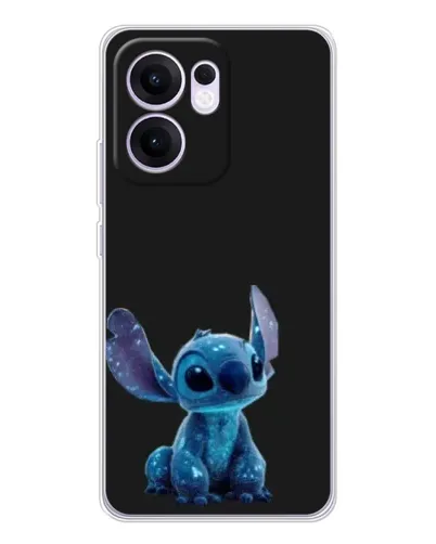 Чехол для OPPO A5x 5G с картинкой «Стич на черном»