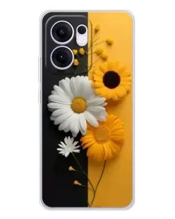 Чохол для OPPO A5x 5G з картинкою «Соняшник та ромашка» Чохол для OPPO A5x 5G з картинкою «Соняшник та ромашка»