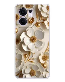 Чохол для OPPO A5x 5G з картинкою «Білі паперові квіти» Чохол для OPPO A5x 5G з картинкою «Білі паперові квіти»