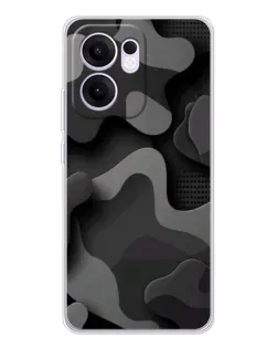 Чехол для OPPO A5x 5G с картинкой «Темный абстрактный камуфляж» Чехол для OPPO A5x 5G с картинкой «Темный абстрактный камуфляж»
